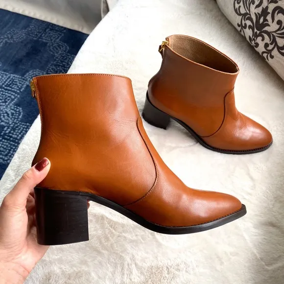 🍂 ANTONIO DE FARIA TAN GENUINE LEATHER BOOTIES!