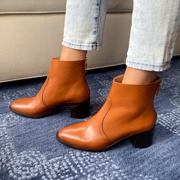 🍂 ANTONIO DE FARIA TAN GENUINE LEATHER BOOTIES!