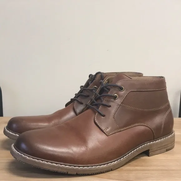 🎁 Black Brown 1826 Nizan Leather Boot