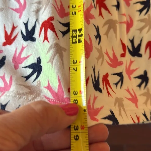 🐦 Boden Margot Jersey Swallow Bird Pin Up Retro Mad Men Dress 14 R w/ POCKETS!
