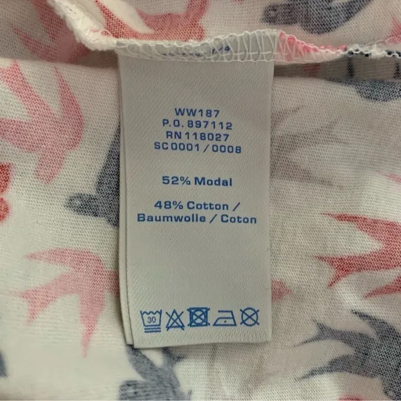 🐦 Boden Margot Jersey Swallow Bird Pin Up Retro Mad Men Dress 14 R w/ POCKETS!
