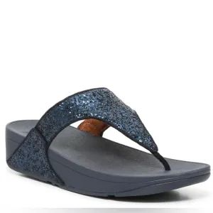 ♦️ FITFLOP Shimma Glitter thong flip flops Sz 11 sandals athletic EUC