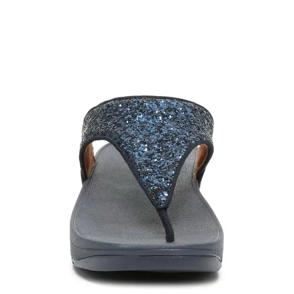 ♦️ FITFLOP Shimma Glitter thong flip flops Sz 11 sandals athletic EUC