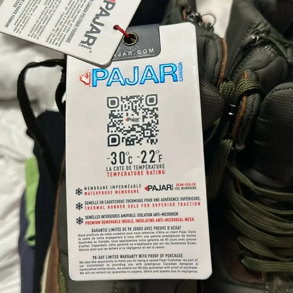 🥷🏿🥷🏿🥷🏿 Men's Pajar Canada Fero Sneaker Boots!! Size 11 brand new! No box!