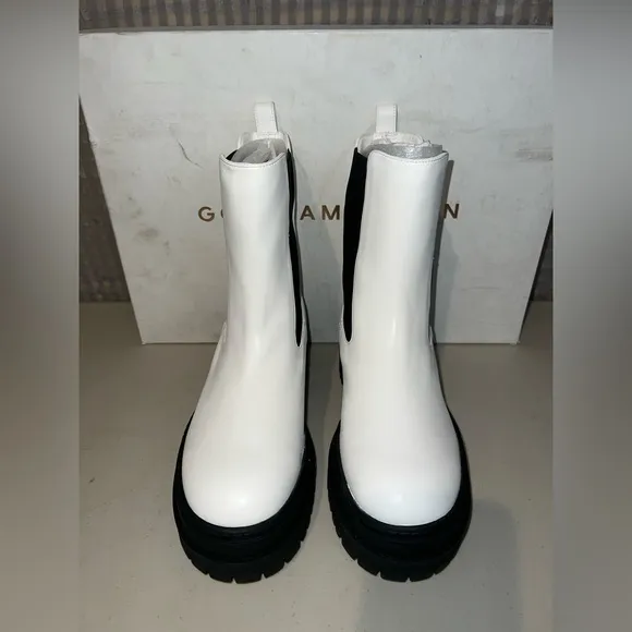 🤍 NIB! Good American Chelsea Leather Boots