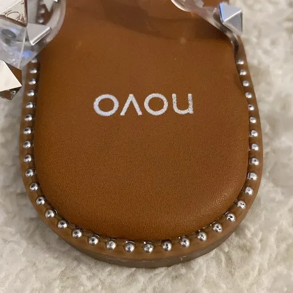❤️ Novo Clear Rhinestone Sandals Size 8 New in Box