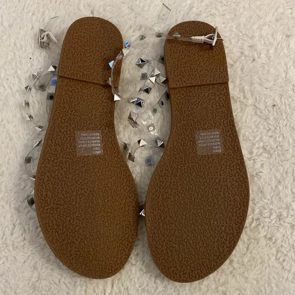 ❤️ Novo Clear Rhinestone Sandals Size 8 New in Box