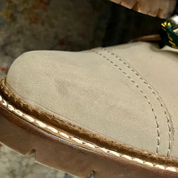 𝐅𝐑𝐘𝐄 Samantha Hiker Boot Suede Shearling Green Laces Size 5.5