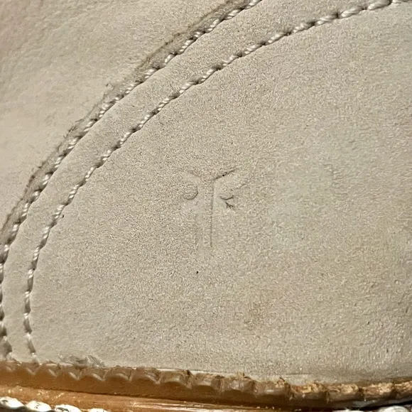 𝐅𝐑𝐘𝐄 Samantha Hiker Boot Suede Shearling Green Laces Size 5.5