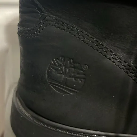 🔥🔥 TIMBERLAND WATERPROOF 6” BOOTS BLACK #19074  Men Sz 10 - EXCELLENT  🔥🔥
