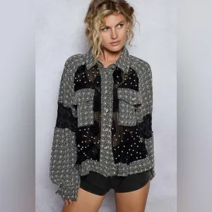 1 large left! ✨ POL The “Lovespell Jacket” | Midnight Black