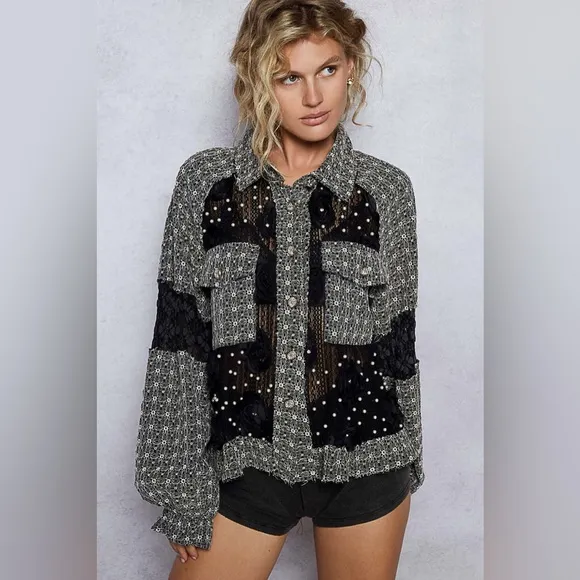 1 large left! ✨ POL The “Lovespell Jacket” | Midnight Black