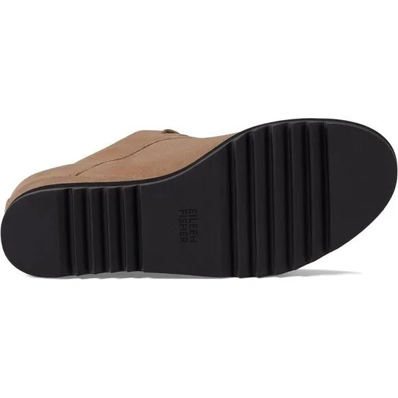 $265 New Eileen Fisher Capa Wedge Chukka Lace Up Flacon Boot Women‎ Size 8 1/2
