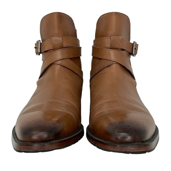 3DM Lifestyle Boots Men’s 9 Brown Leather Ankle JODHPUR Handmade
