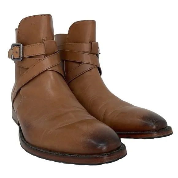 3DM Lifestyle Boots Men’s 9 Brown Leather Ankle JODHPUR Handmade