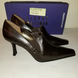 4034 NIB Stuart Weitzman Rich Brown Leather 7M