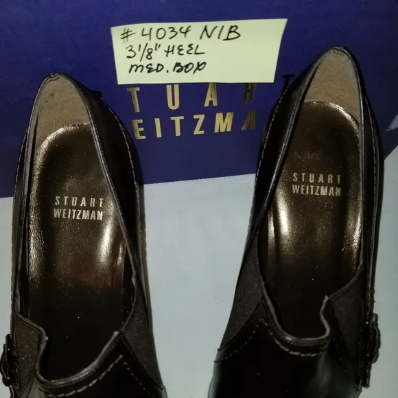 4034 NIB Stuart Weitzman Rich Brown Leather 7M