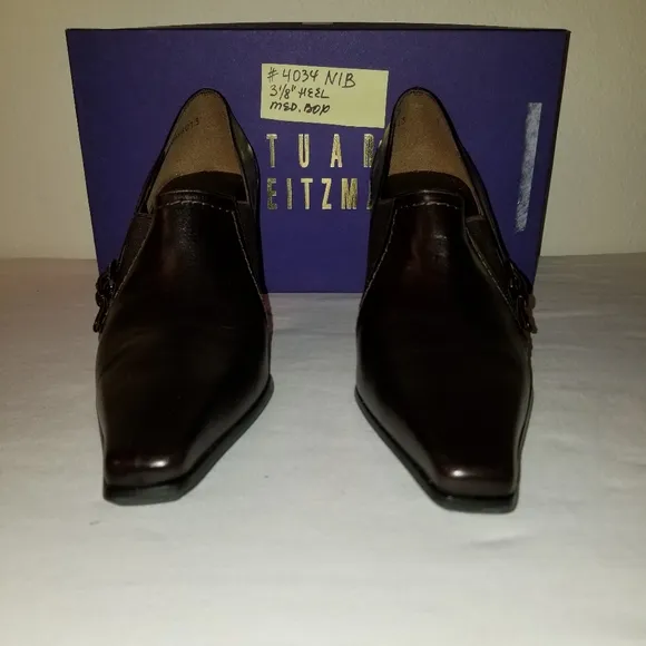 4034 NIB Stuart Weitzman Rich Brown Leather 7M