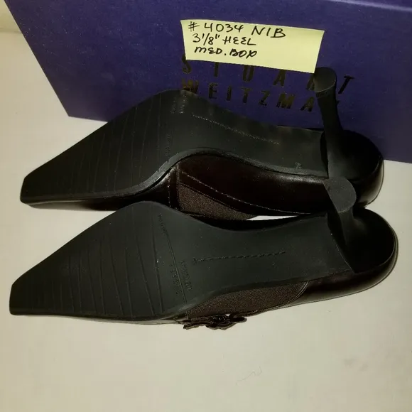 4034 NIB Stuart Weitzman Rich Brown Leather 7M