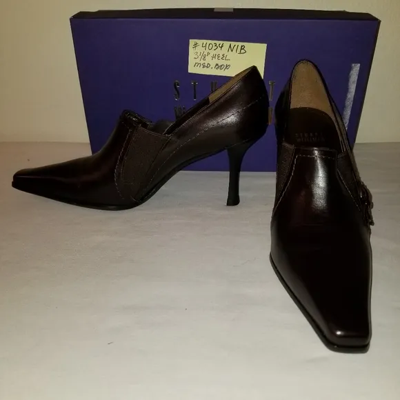 4034 NIB Stuart Weitzman Rich Brown Leather 7M