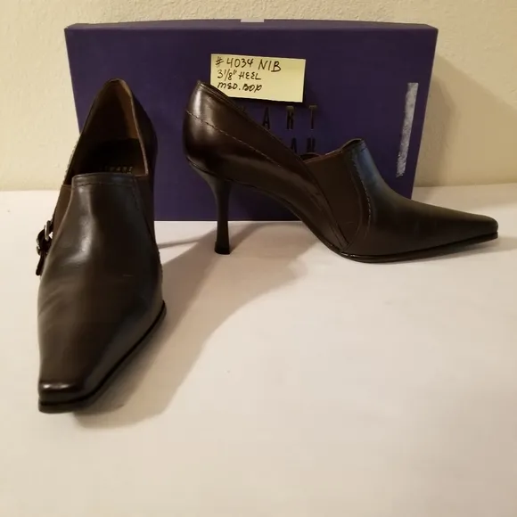 4034 NIB Stuart Weitzman Rich Brown Leather 7M