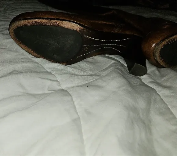 #73 Frye Miranda Elegant Brown Knee-High Heeled Boots