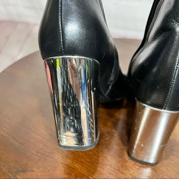7 (37) YVES SAINT LAURENT PARIS (YSL) buttery soft leather ankle booties…