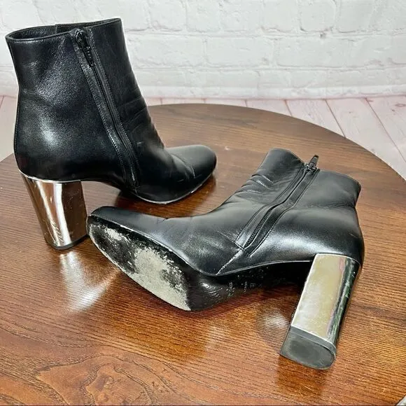 7 (37) YVES SAINT LAURENT PARIS (YSL) buttery soft leather ankle booties…
