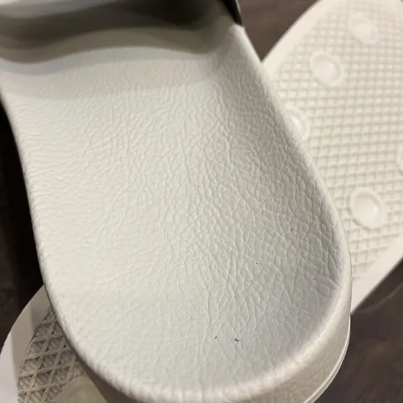 Adidas Adilette slides sandals flip flops Made in Italy BA7540 mens linen green