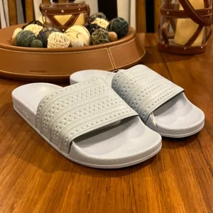 Adidas Adilette slides sandals new easy blue flip flops Italy BA7539 Mens Sz 10