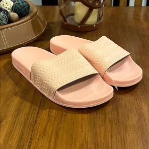 Adidas Adilette slides sandals shoes Hazel Coral flip flops Italy BA7538 Mens 10