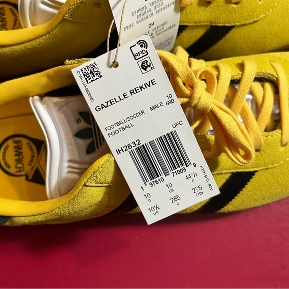Adidas Gazelle Sz 10.5 Rekive Jamaica Football Federation Shoes IH2632 Suede**