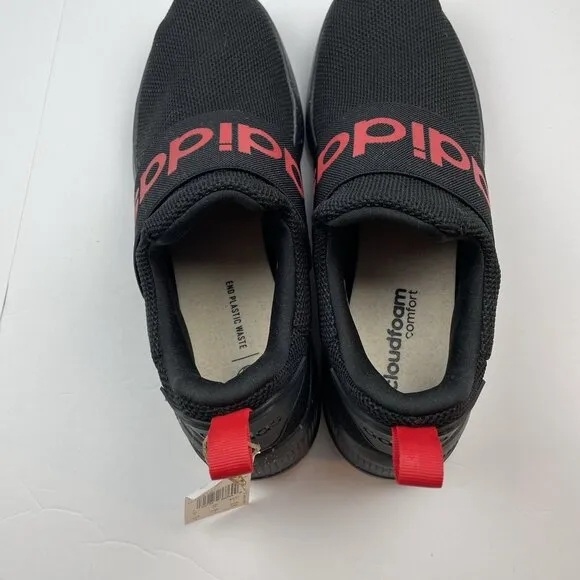 Adidas Lite Racer Adapt 4 Men Running  Sneakers Black Red  H04343 Sz 10 1/2New