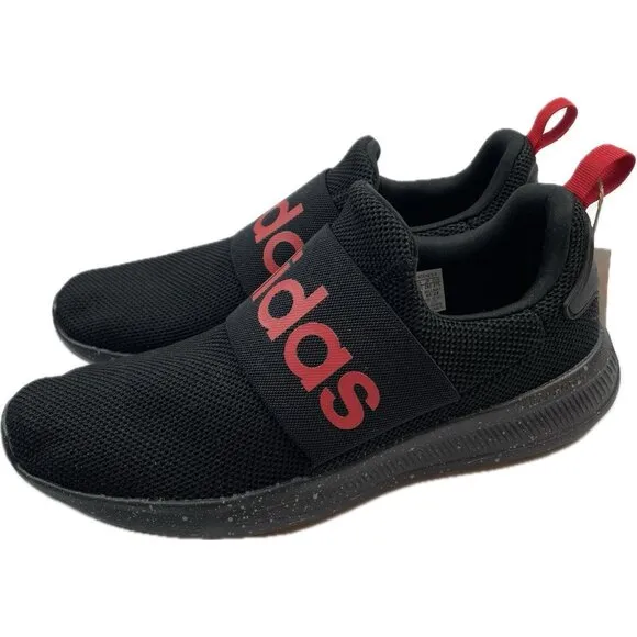 Adidas Lite Racer Adapt 4 Men Running  Sneakers Black Red  H04343 Sz 10 1/2New