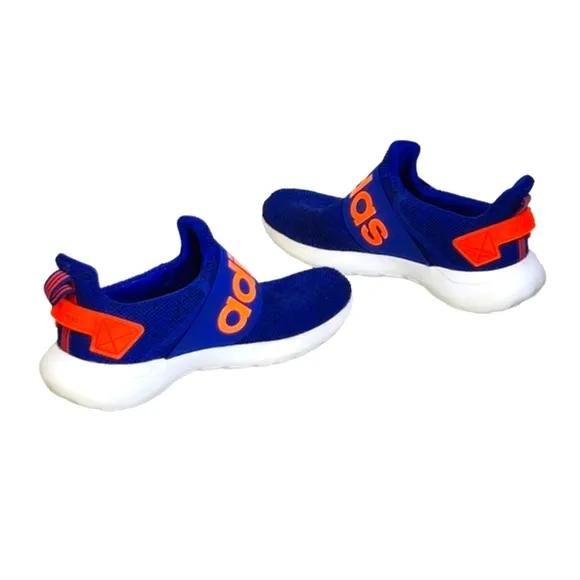 Adidas Lite Racer Adapt 4.0 in Royal Blue &amp; Solar Orange Boys Youth Size 5.5