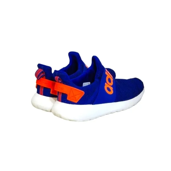 Adidas Lite Racer Adapt 4.0 in Royal Blue &amp; Solar Orange Boys Youth Size 5.5