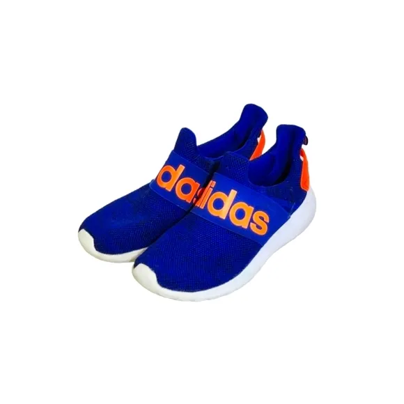 Adidas Lite Racer Adapt 4.0 in Royal Blue &amp; Solar Orange Boys Youth Size 5.5