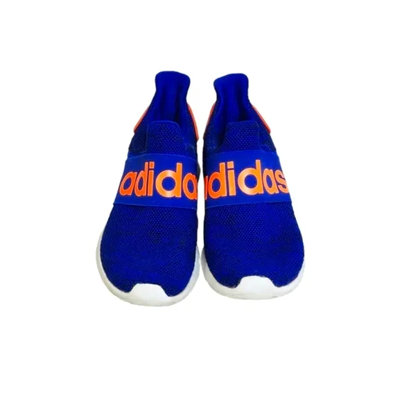 Adidas Lite Racer Adapt 4.0 in Royal Blue &amp; Solar Orange Boys Youth Size 5.5