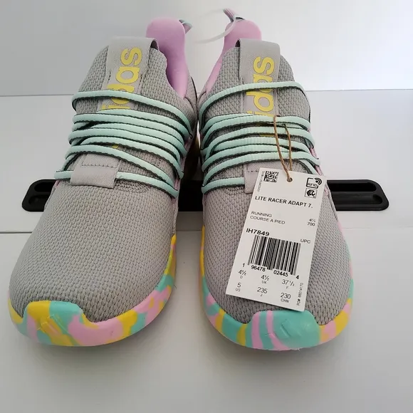 Adidas Lite Racer Sneakers with Pastel Accents