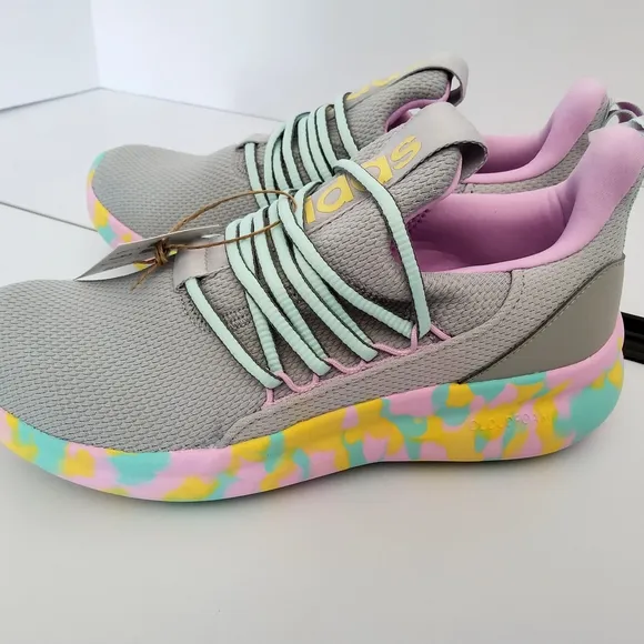 Adidas Lite Racer Sneakers with Pastel Accents