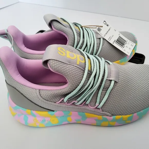 Adidas Lite Racer Sneakers with Pastel Accents