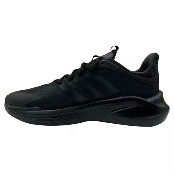 adidas Men's Alphaedge  Sneaker Size 10 Solid Black Bounce Running Shoes IF7290