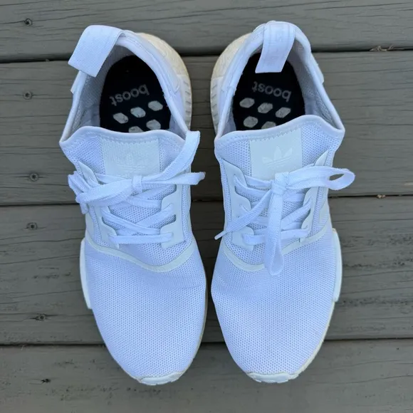 Adidas NMD R1 white shoes size 13