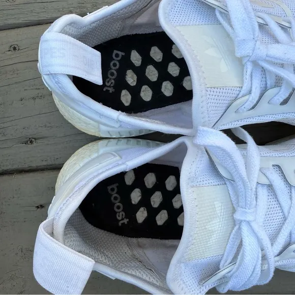 Adidas NMD R1 white shoes size 13