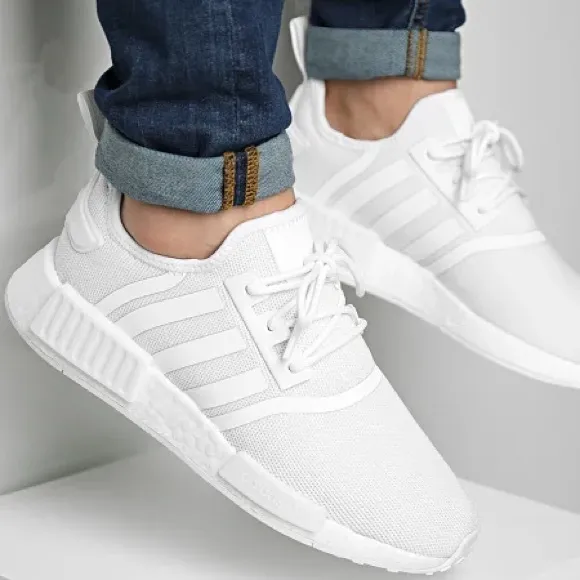 Adidas NMD R1 white shoes size 13