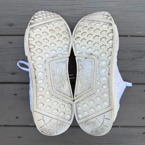Adidas NMD R1 white shoes size 13