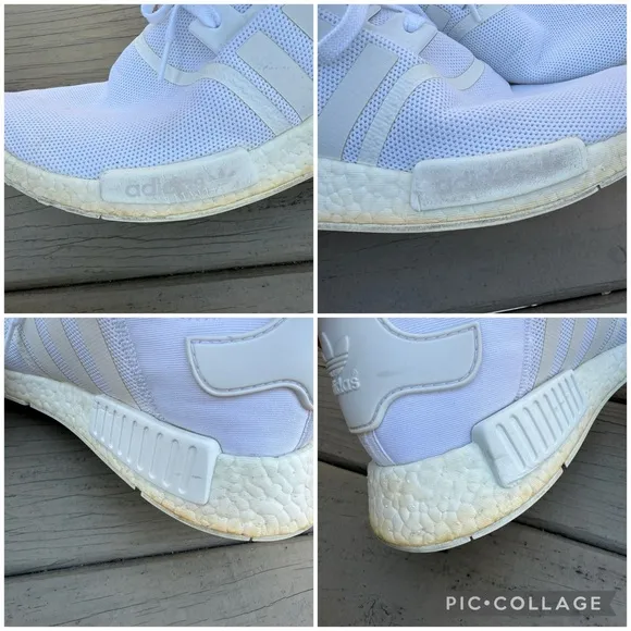 Adidas NMD R1 white shoes size 13