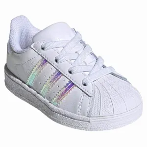 Adidas Originals Superstar White Metallic Kids Baby Superstar Sneaker shoes 5K