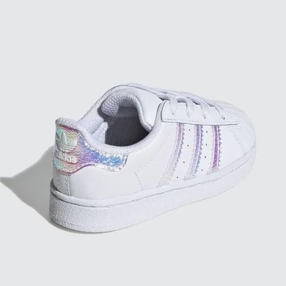 Adidas Originals Superstar White Metallic Kids Baby Superstar Sneaker shoes 5K