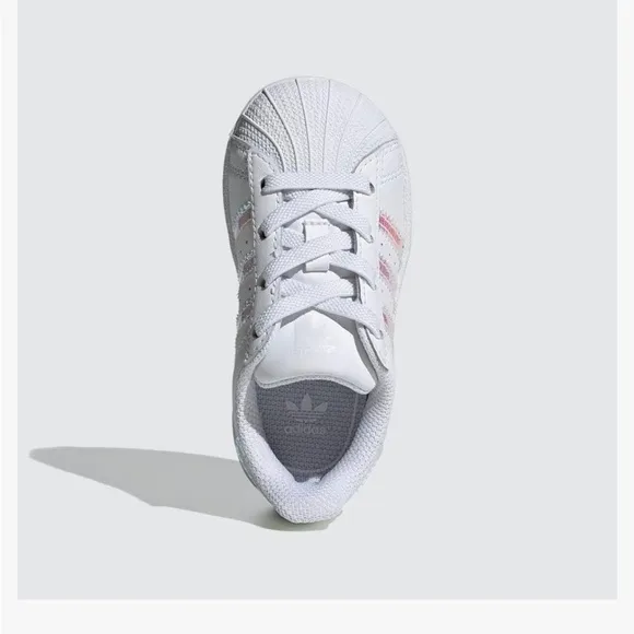 Adidas Originals Superstar White Metallic Kids Baby Superstar Sneaker shoes 5K